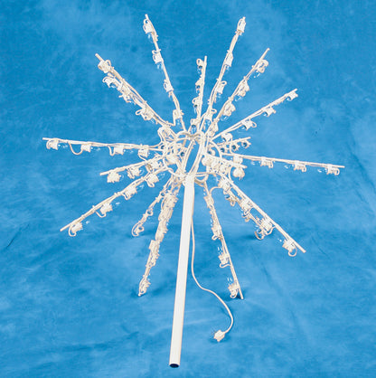 star, tree topper, led, aluminum frame, commercial quality, burst, christmas, outdoor, C7 bulbs