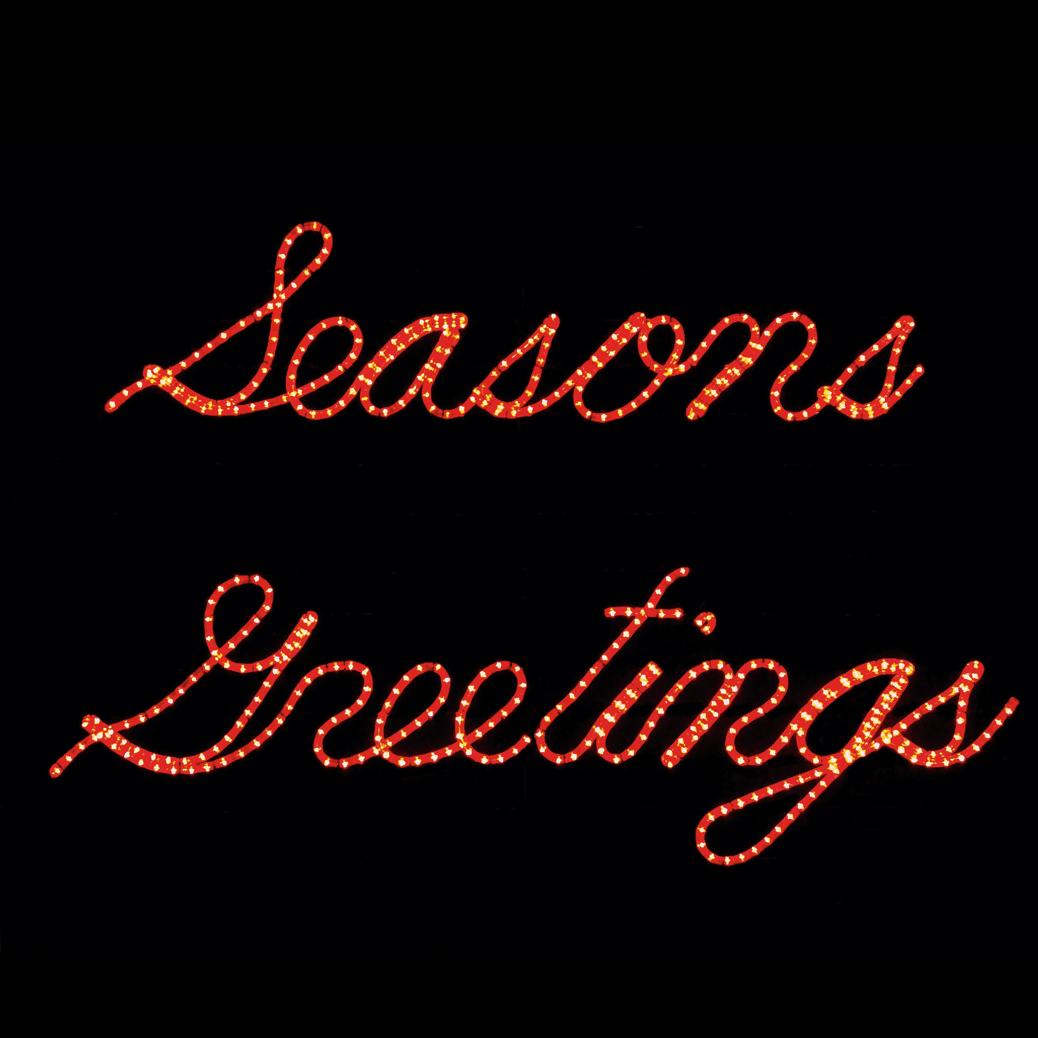 outdoor, indoor, LED, lights, quality, durable, commercial-grade, light motif, Christmas, holiday decoration, 2021, seasons greetings, sign