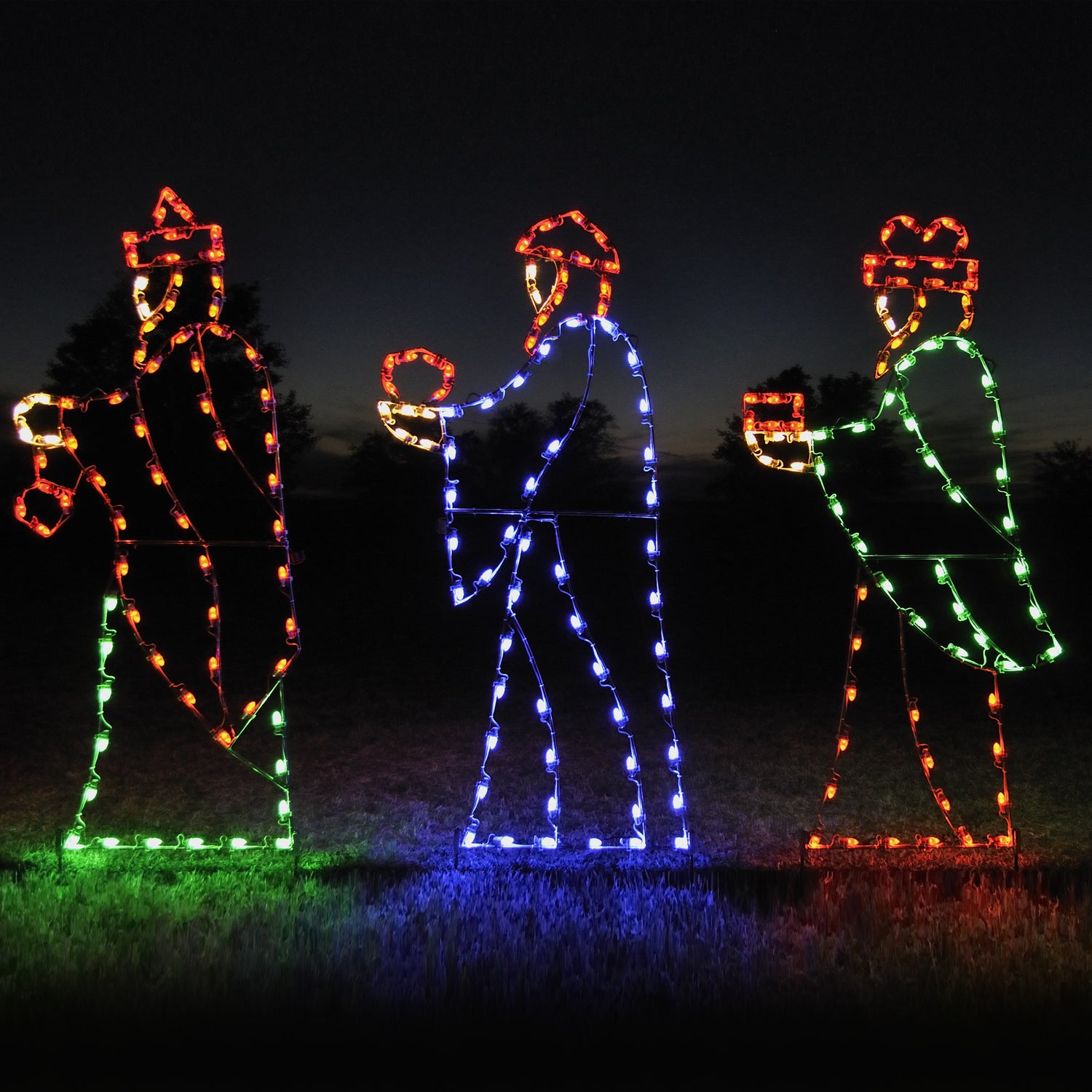 outdoor, indoor, LED, lights, quality, durable, commercial-grade, light motif, Christmas, holiday decoration, 2021, religious, nativity, shepherds, wiseman, wise men,