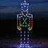 life size, life like, huge, large, soldier, nutcracker, display, aluminum frame, quality, commercial, white, red, green, blue, LED bulbs, yard motif