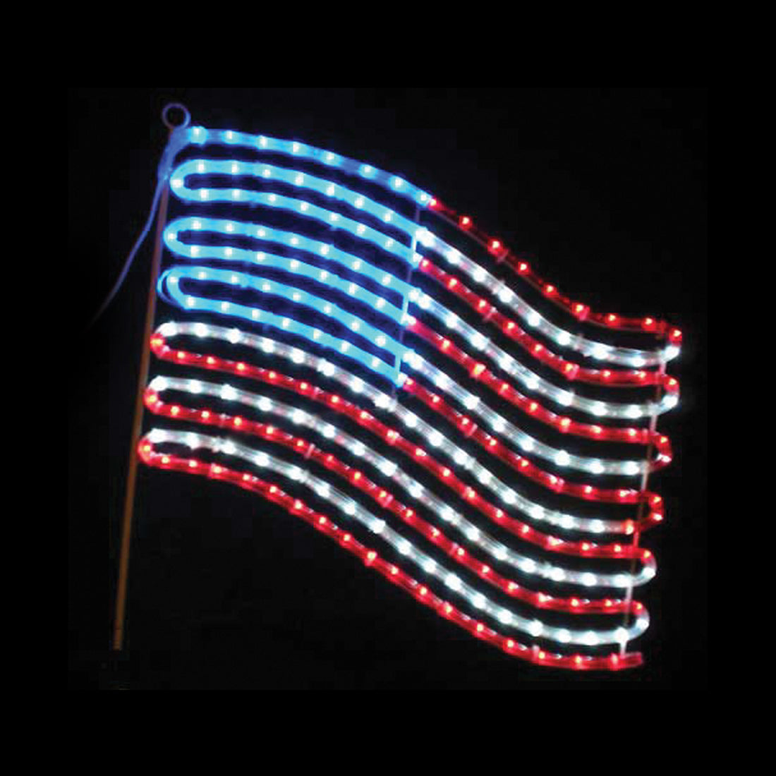 outdoor, indoor, LED, bulb, lights, quality, durable, commercial-grade, light motif, religious, Christmas, holiday, 2021, decoration, American flag, flag 