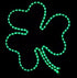 shamrock, green, rope light, led, st. patricks day, motif, holiday, durable, quality, display, commercial quality